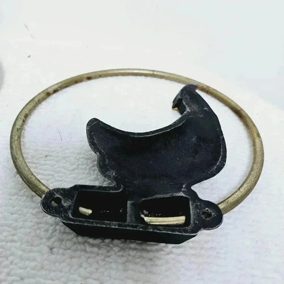 vintage rooster hen chicken round vintage towel bar iron - Picture 5 of 11